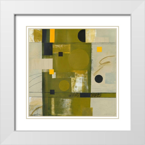 Shady Lane II White Modern Wood Framed Art Print with Double Matting by Colter, Deborah T.