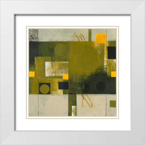 Shady Lane III White Modern Wood Framed Art Print with Double Matting by Colter, Deborah T.