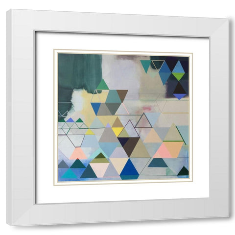 Journey Time White Modern Wood Framed Art Print with Double Matting by Duffy, Naomi Taitz