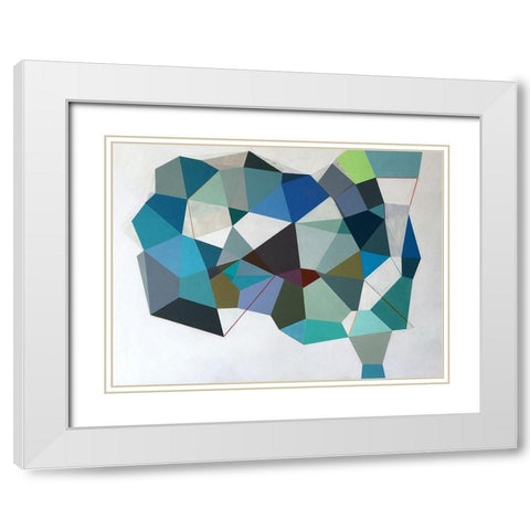 No Apparent Reason White Modern Wood Framed Art Print with Double Matting by Duffy, Naomi Taitz