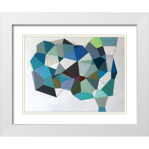 No Apparent Reason White Modern Wood Framed Art Print with Double Matting by Duffy, Naomi Taitz
