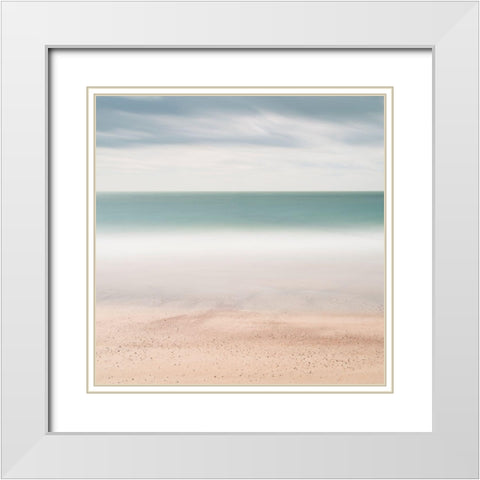 Beach, Sea, Sky White Modern Wood Framed Art Print with Double Matting by Dragt, Wilco