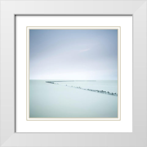 When Time Has Passed White Modern Wood Framed Art Print with Double Matting by Dragt, Wilco