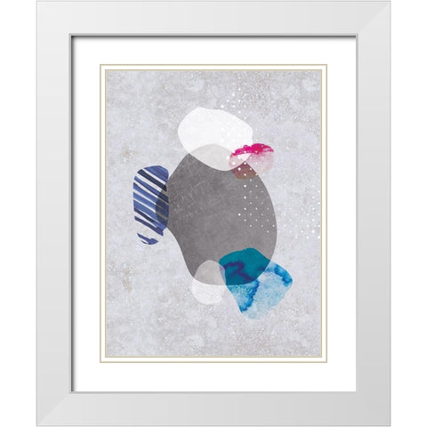 Tidal Impressions No. 2 White Modern Wood Framed Art Print with Double Matting by Duncan-He, Louis