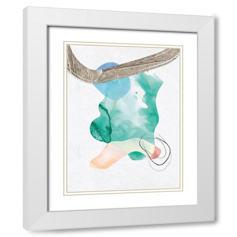 Eternal Radiance No. 2 White Modern Wood Framed Art Print with Double Matting by Duncan-He, Louis