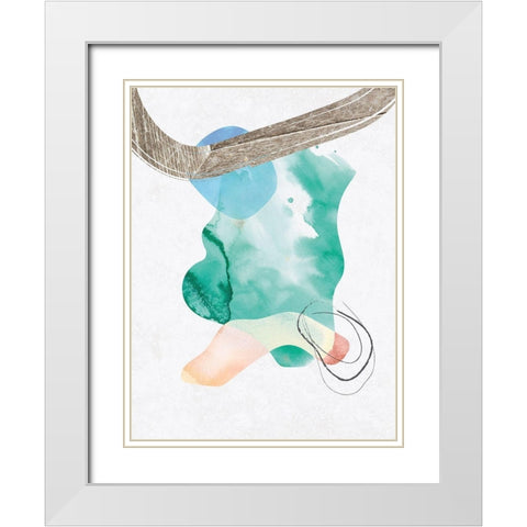 Eternal Radiance No. 2 White Modern Wood Framed Art Print with Double Matting by Duncan-He, Louis
