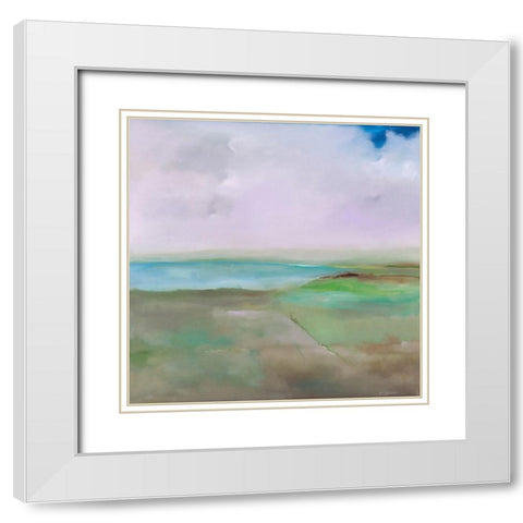 Crossroads White Modern Wood Framed Art Print with Double Matting by Diliberto, Michael A.