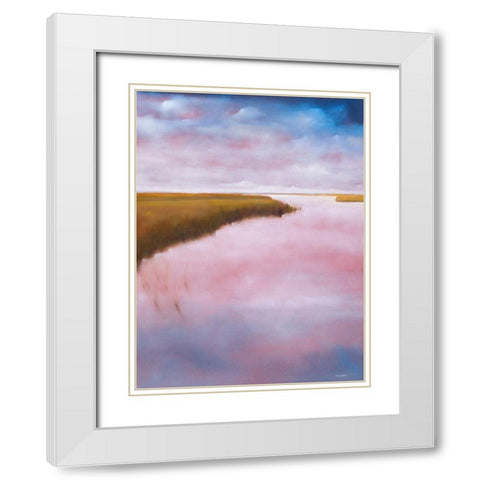 Lowlands White Modern Wood Framed Art Print with Double Matting by Diliberto, Michael A.