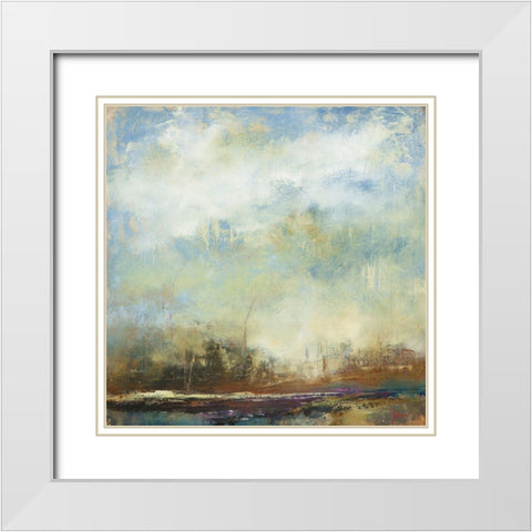 Thai Effect White Modern Wood Framed Art Print with Double Matting by Dennis, Patrick