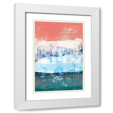 Unexpected Bloom No. 1 White Modern Wood Framed Art Print with Double Matting by Duncan-He, Louis