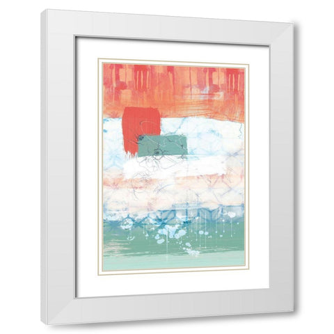 Unexpected Bloom No. 2 White Modern Wood Framed Art Print with Double Matting by Duncan-He, Louis