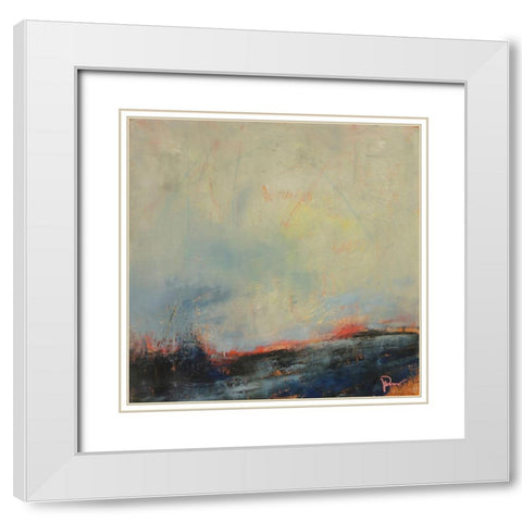 Burnout White Modern Wood Framed Art Print with Double Matting by Dennis, Patrick