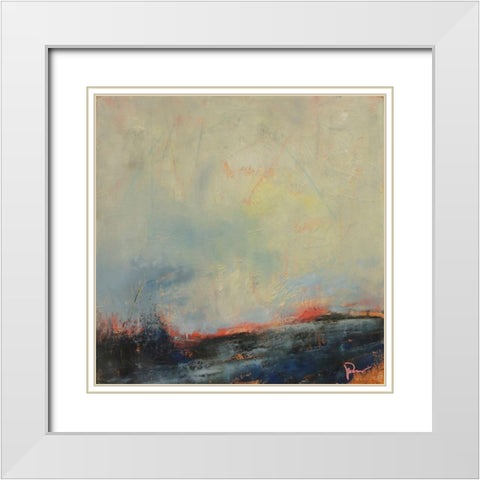 Burnout White Modern Wood Framed Art Print with Double Matting by Dennis, Patrick