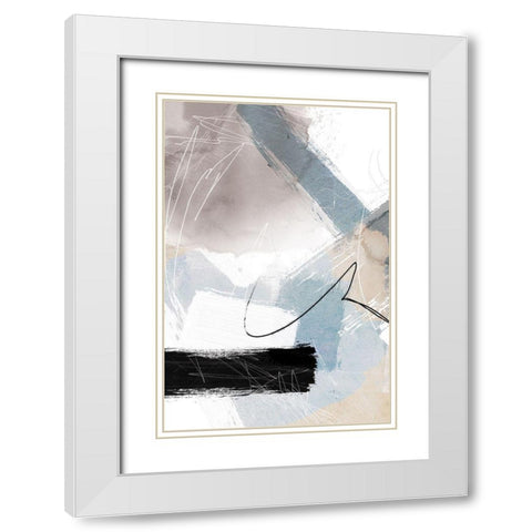 New Beginning 2 White Modern Wood Framed Art Print with Double Matting by Duncan-He, Louis