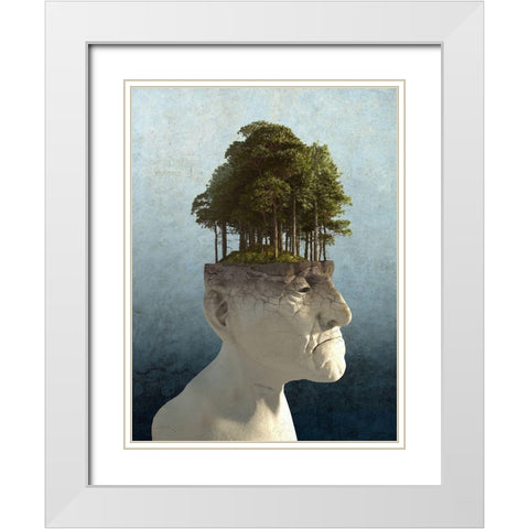 Personal Growth White Modern Wood Framed Art Print with Double Matting by Decker, Cynthia