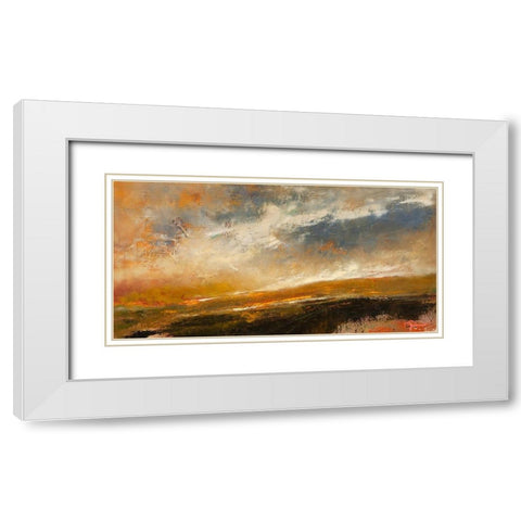 Last of The Green White Modern Wood Framed Art Print with Double Matting by Dennis, Patrick