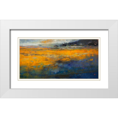 Marshes White Modern Wood Framed Art Print with Double Matting by Dennis, Patrick