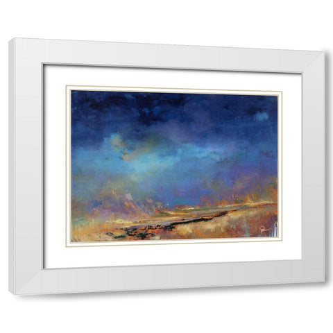 Lost Land White Modern Wood Framed Art Print with Double Matting by Dennis, Patrick