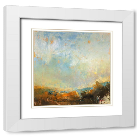 Scaffold White Modern Wood Framed Art Print with Double Matting by Dennis, Patrick