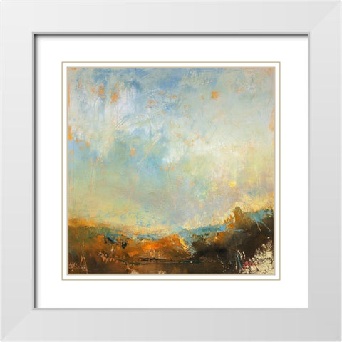 Scaffold White Modern Wood Framed Art Print with Double Matting by Dennis, Patrick