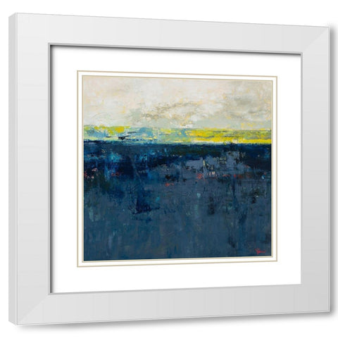 Clean Slate White Modern Wood Framed Art Print with Double Matting by Dennis, Patrick