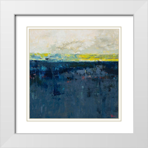 Clean Slate White Modern Wood Framed Art Print with Double Matting by Dennis, Patrick