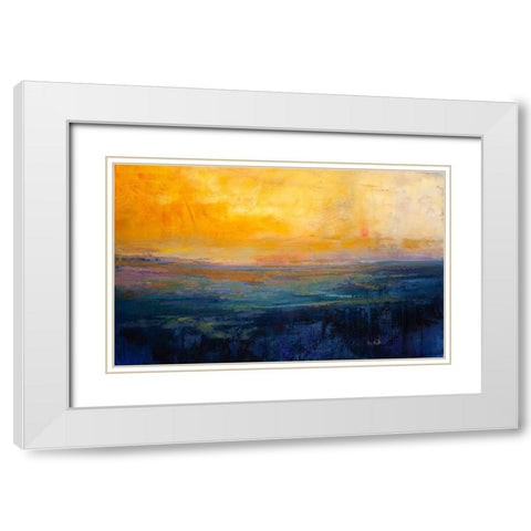 Devine Perfection White Modern Wood Framed Art Print with Double Matting by Dennis, Patrick