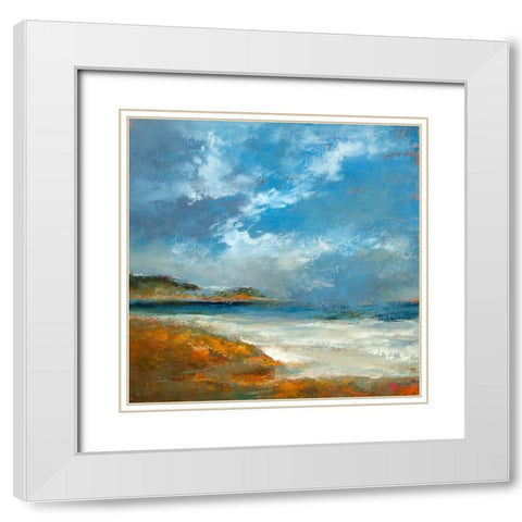 Williams White Modern Wood Framed Art Print with Double Matting by Dennis, Patrick