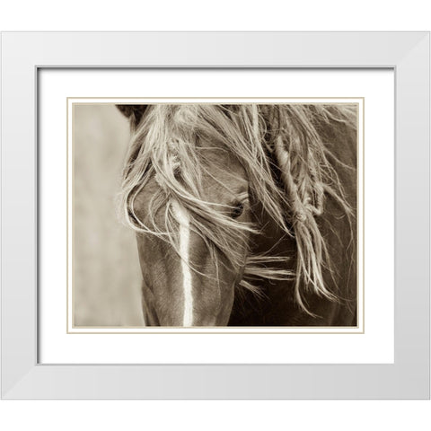 Wind Knots White Modern Wood Framed Art Print with Double Matting by Dearing, Lisa