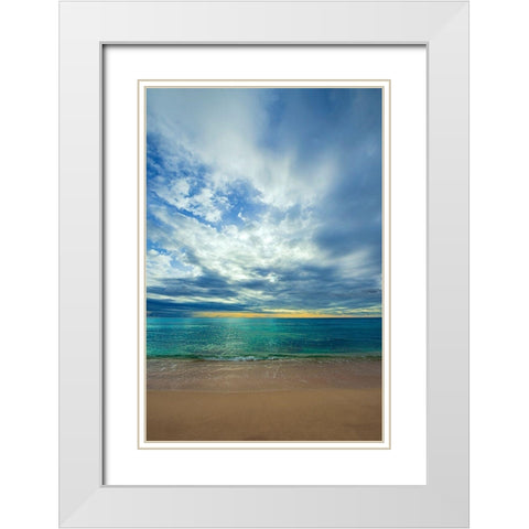 Sliver of Hope White Modern Wood Framed Art Print with Double Matting by Davis, Lizzy