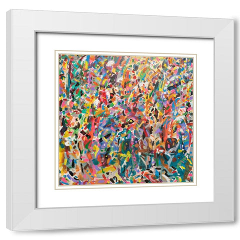 Meditations No. 1 White Modern Wood Framed Art Print with Double Matting by Dick, Steven