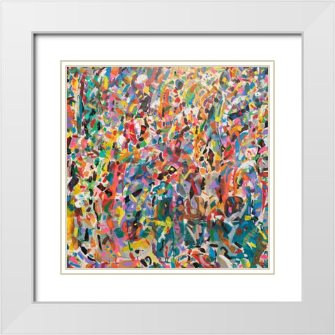 Meditations No. 1 White Modern Wood Framed Art Print with Double Matting by Dick, Steven