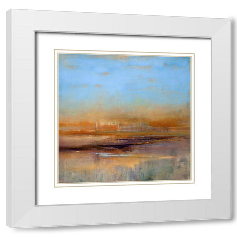 For Ukraine White Modern Wood Framed Art Print with Double Matting by Dennis, Patrick
