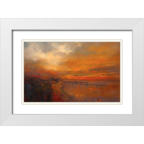 Unforgettable White Modern Wood Framed Art Print with Double Matting by Dennis, Patrick