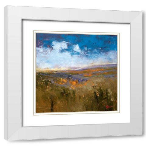 Woods White Modern Wood Framed Art Print with Double Matting by Dennis, Patrick