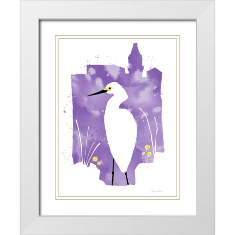 Lakeside Life White Modern Wood Framed Art Print with Double Matting by Donahue, Shane