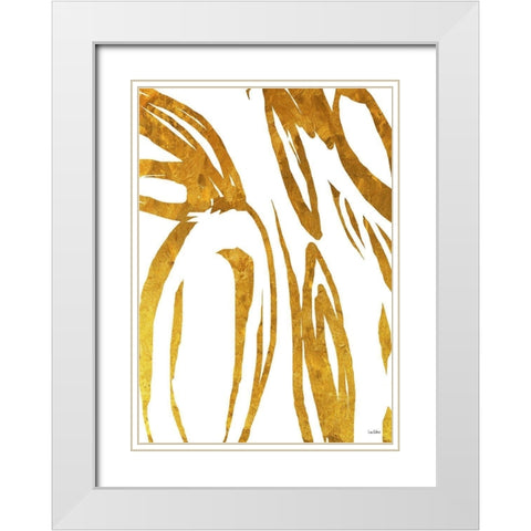 Jungle Chic White Modern Wood Framed Art Print with Double Matting by Dubois, Lori