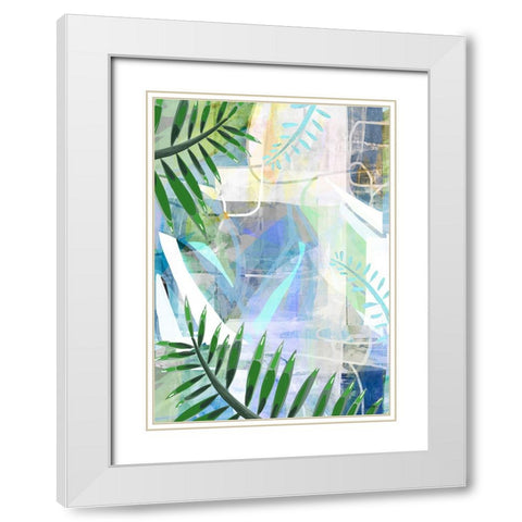 Sundown Shadow White Modern Wood Framed Art Print with Double Matting by Dubois, Lori