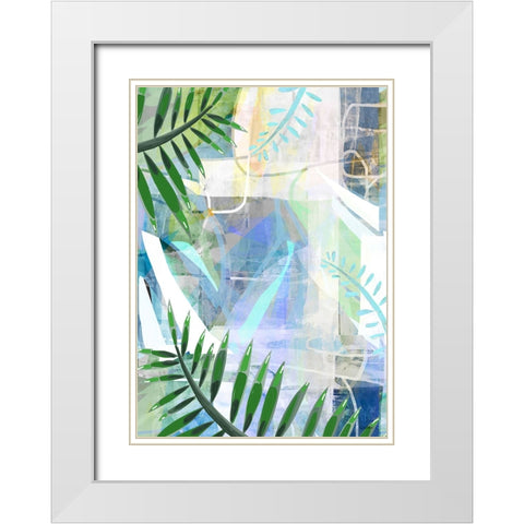 Sundown Shadow White Modern Wood Framed Art Print with Double Matting by Dubois, Lori