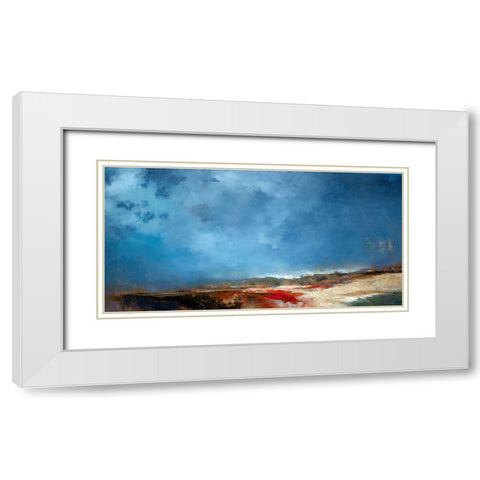 Beach Music White Modern Wood Framed Art Print with Double Matting by Dennis, Patrick