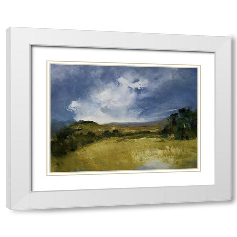 Ferrer White Modern Wood Framed Art Print with Double Matting by Dennis, Patrick