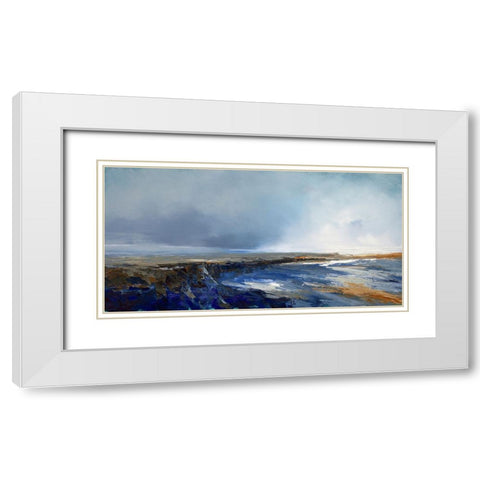 Jagged Point White Modern Wood Framed Art Print with Double Matting by Dennis, Patrick