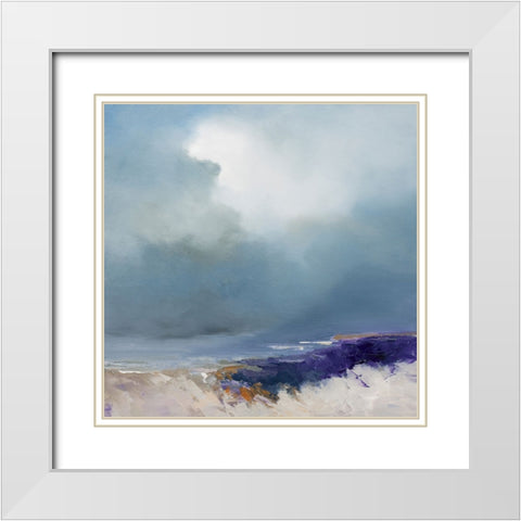 On The Beach White Modern Wood Framed Art Print with Double Matting by Dennis, Patrick