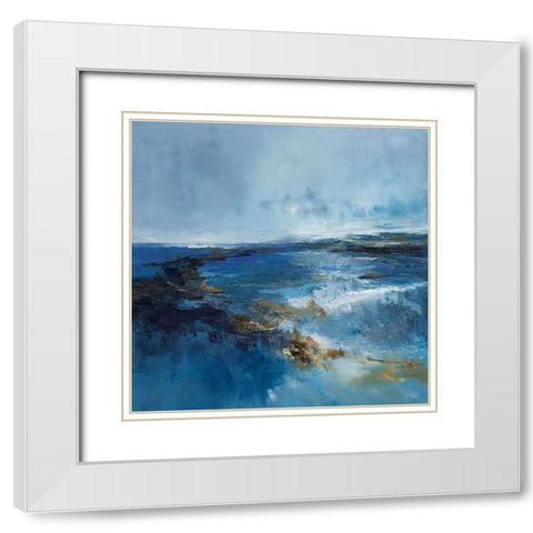 Rain Wash White Modern Wood Framed Art Print with Double Matting by Dennis, Patrick