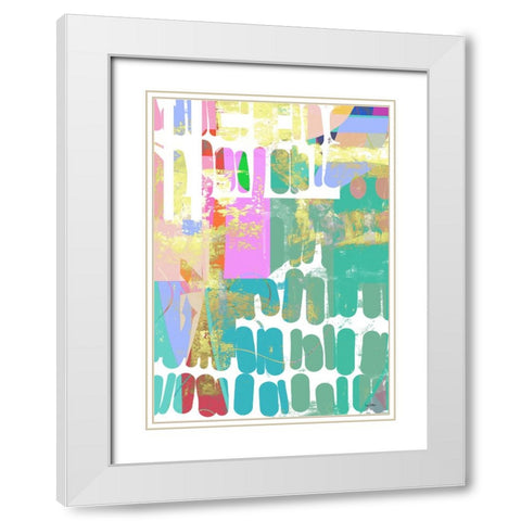 Trendsetter II White Modern Wood Framed Art Print with Double Matting by Dubois, Lori