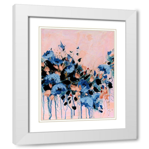 Bridesmaid One White Modern Wood Framed Art Print with Double Matting by DelValle, Patty