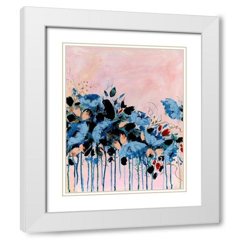 Bridesmaid Three White Modern Wood Framed Art Print with Double Matting by DelValle, Patty