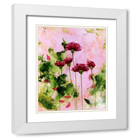 Summer Days White Modern Wood Framed Art Print with Double Matting by DelValle, Patty