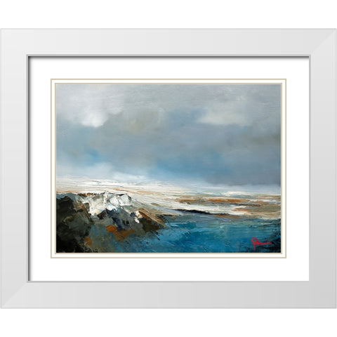 Build Up White Modern Wood Framed Art Print with Double Matting by Dennis, Patrick