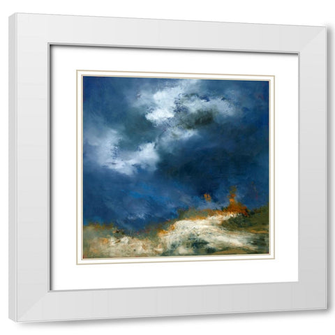 Soft Rise White Modern Wood Framed Art Print with Double Matting by Dennis, Patrick